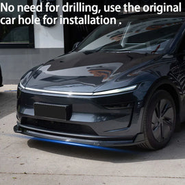 For Tesla Model Y Juniper Launch 2025 2026 Front Bumper Front Lip Front Shovel kit Sedan Body Spoiler Splitter Chin Guard Kit