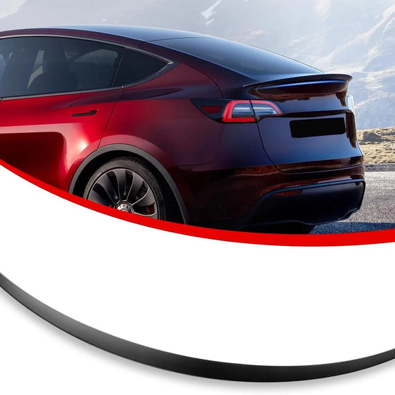 Rear Spoiler for Tesla Model Y 2020 2021 2022 2023 2024 Trunk Lip Wing OEM-Style Fit, Durable ABS Construction, Sporty Rear Styling and Easy No-Drill Installation, Gloss Black/Matte Black/Gloss Carbon Fiber
