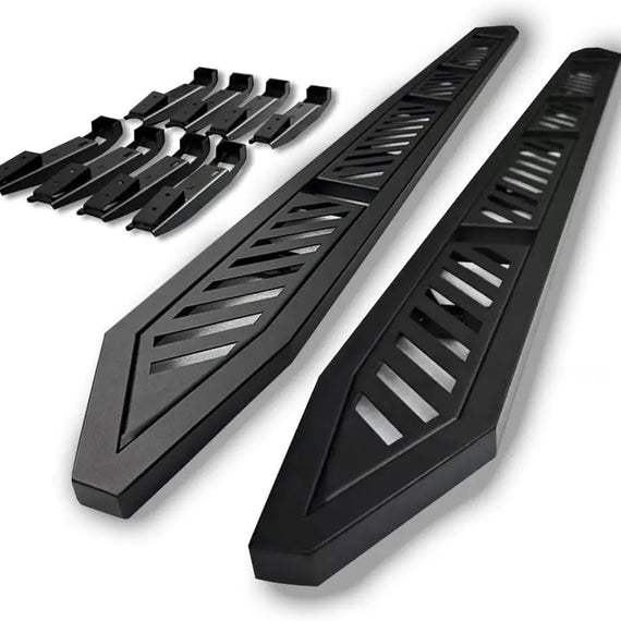 2-Pack Running Boards Side Steps Nerf Bars with Exterior Brackets for Cybertruck Accessories