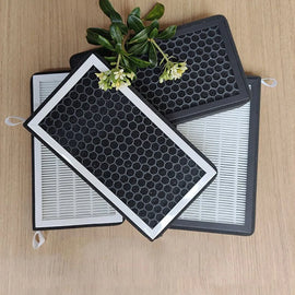 Carbon Activated PM2.5 Cleaner Air Filter Conditioner Replacement Kit Compatible For Tesla Model 3 Model Y 2pcs HEPA N98